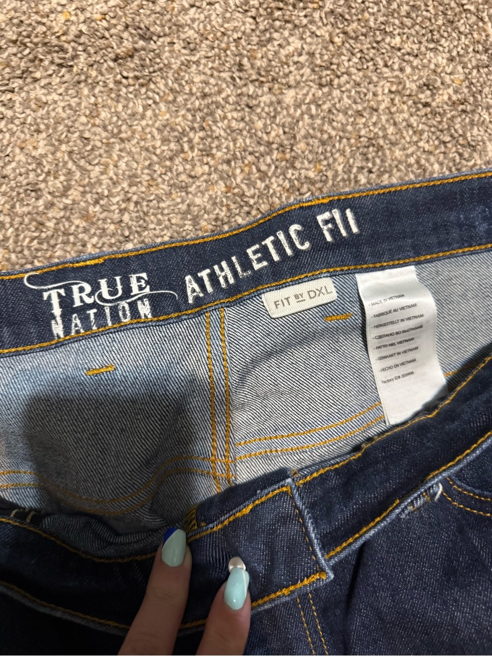 Men’s True Nation dark denim jeans